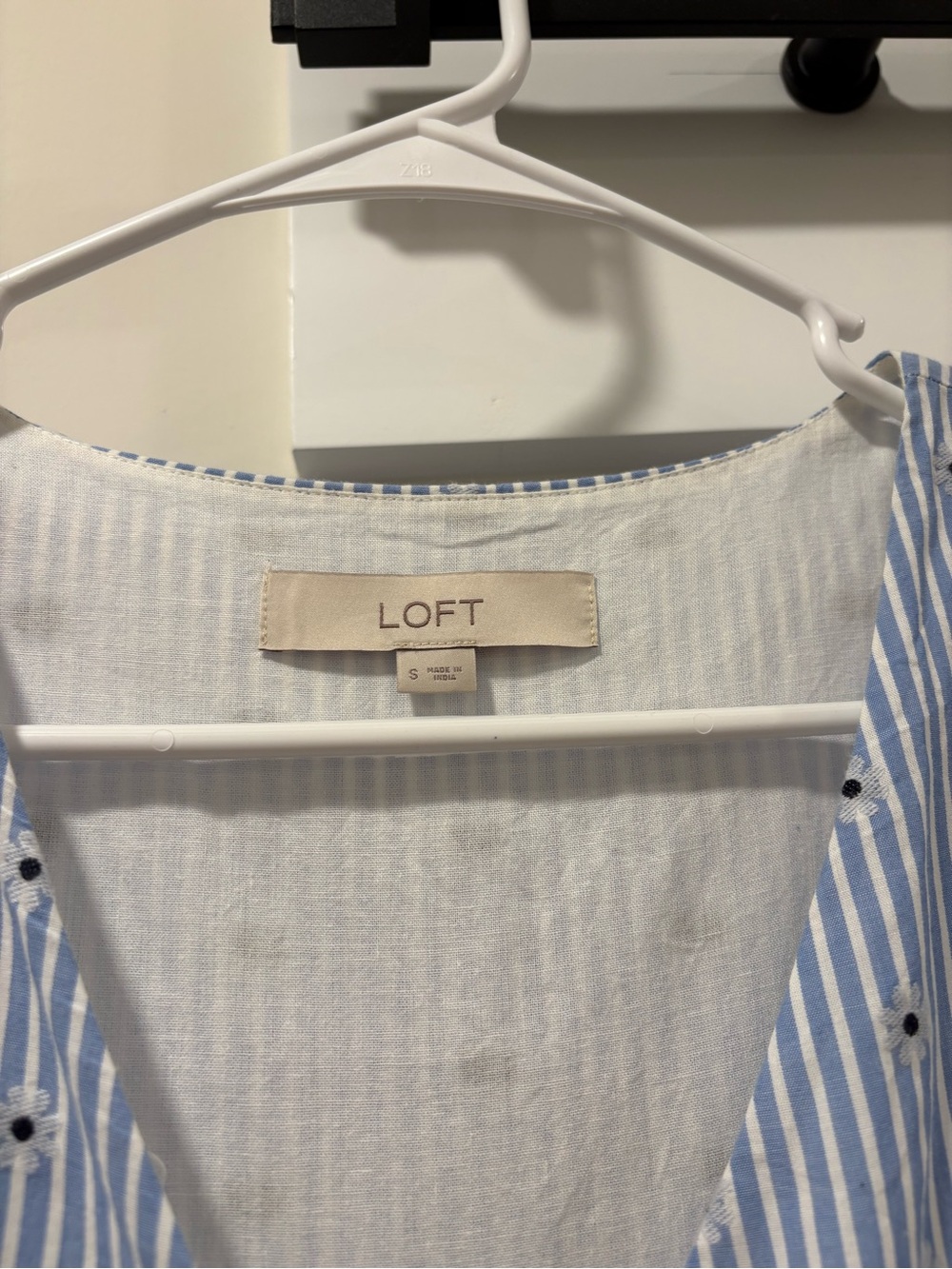 Loft 100% Cotton Dress Size Small - Picture 3 of 8
